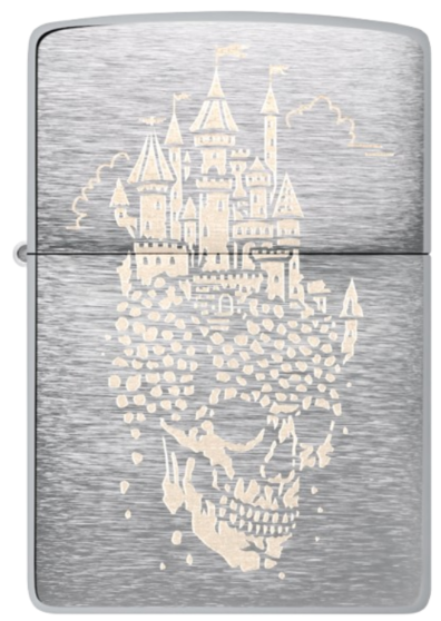 Zippo 200 Skull Castle Design