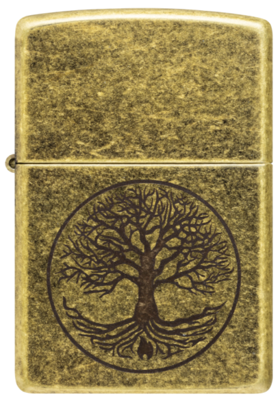 Zippo Tree Antique Brass