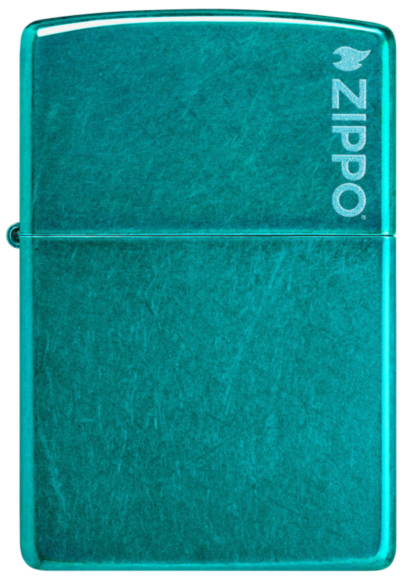 Zippo Translucent Candy Teal ZIPPO LOGO