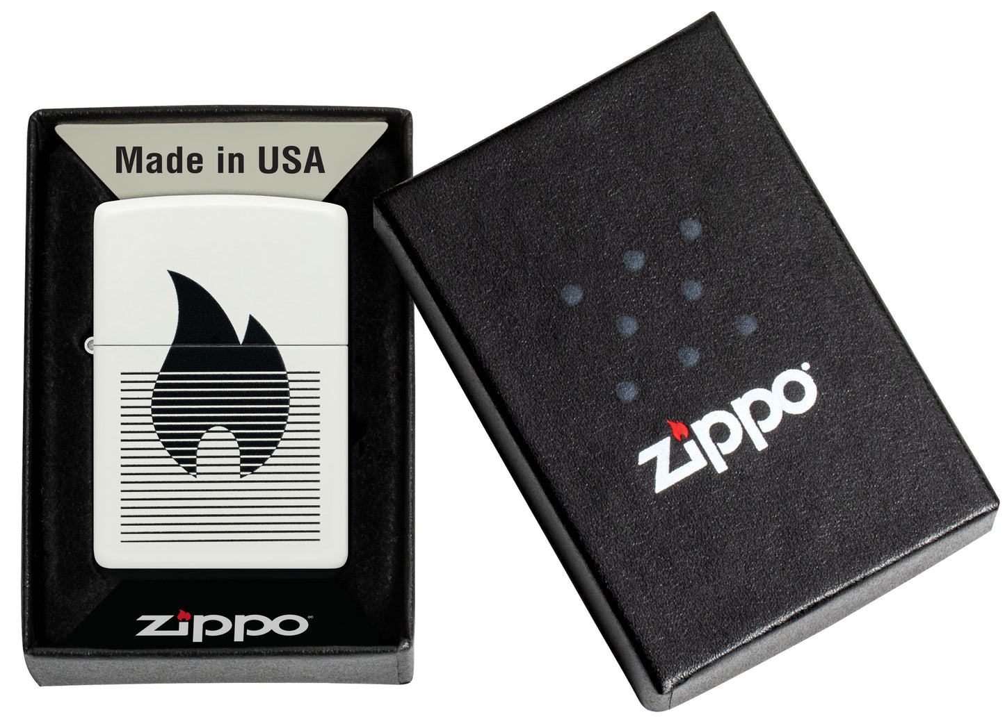 Zippo 214 Motif Flamme Doublée (46485)