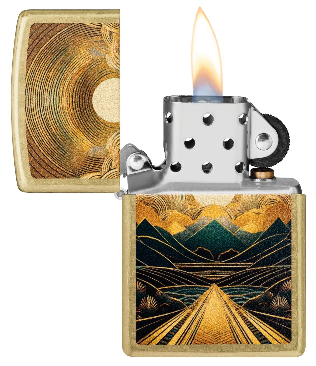 Zippo Through The Mountains Design