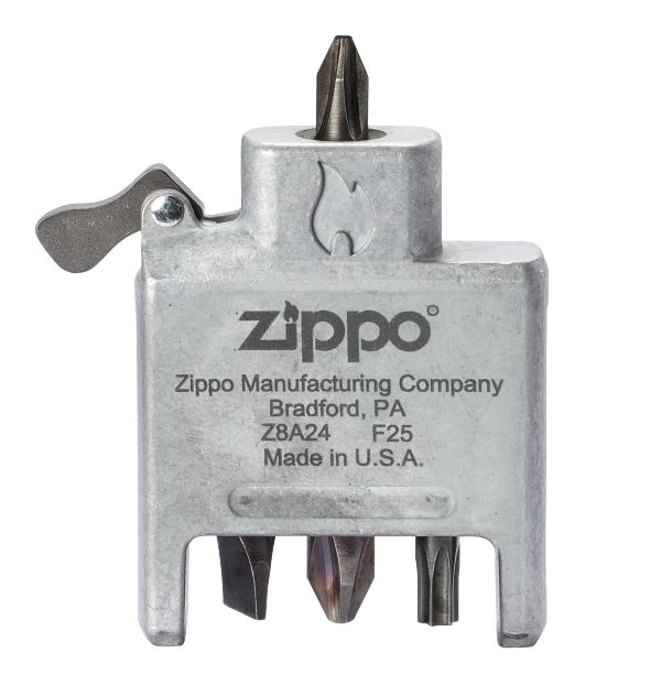 じっぽ Zippo Bit Safe Screwdriver Brushed Chrome – Zippo.ca