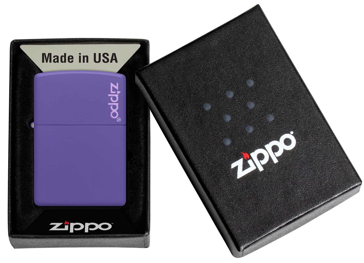 Zippo Purple Matte with Zippo logo