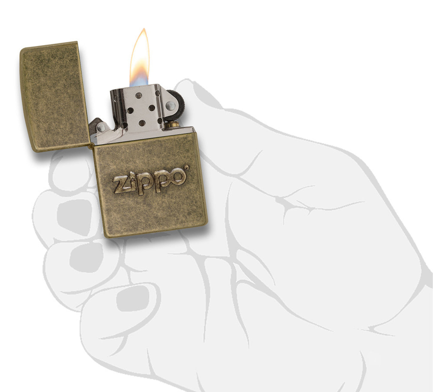 Cachet antique Zippo