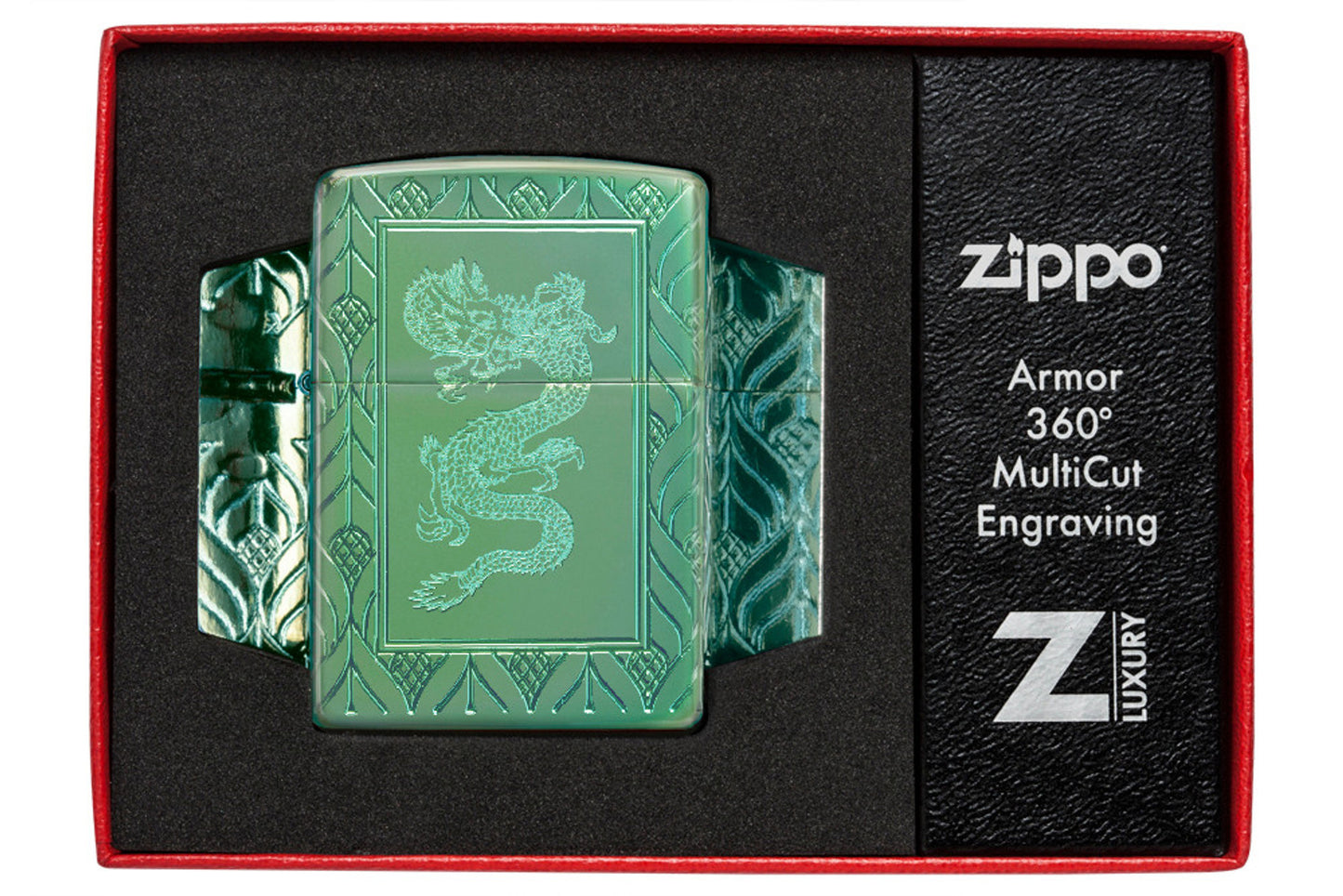 Zippo Armor HP Dragon Élégant Vert (49054)
