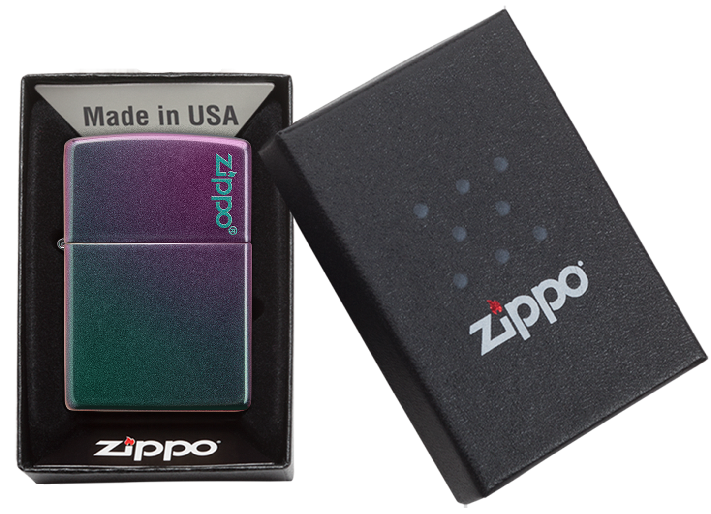 Iridescent with Zippo logo freeshipping - Zippo.ca