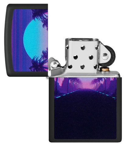 Zippo Sunset - Design à lumière noire