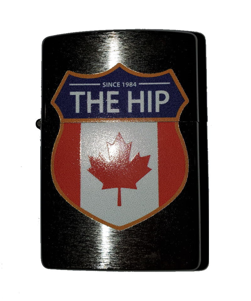 Hard To Find popular Blue Tragically Hip Crest Zippo Lighter