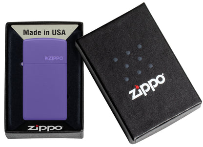 Zippo Slim Purple Matte w/Zippo (1637ZL)