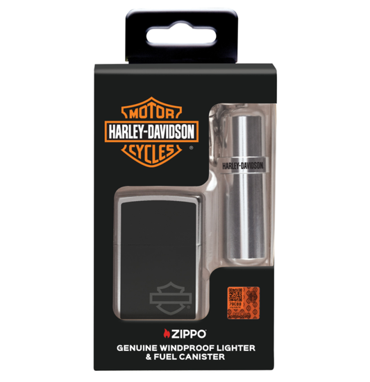 Zippo 207 Harley Davidson Ltr & Fuel Canister Gift Set