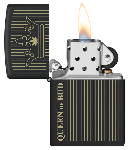 Zippo Black Obsidian Vertical Flame