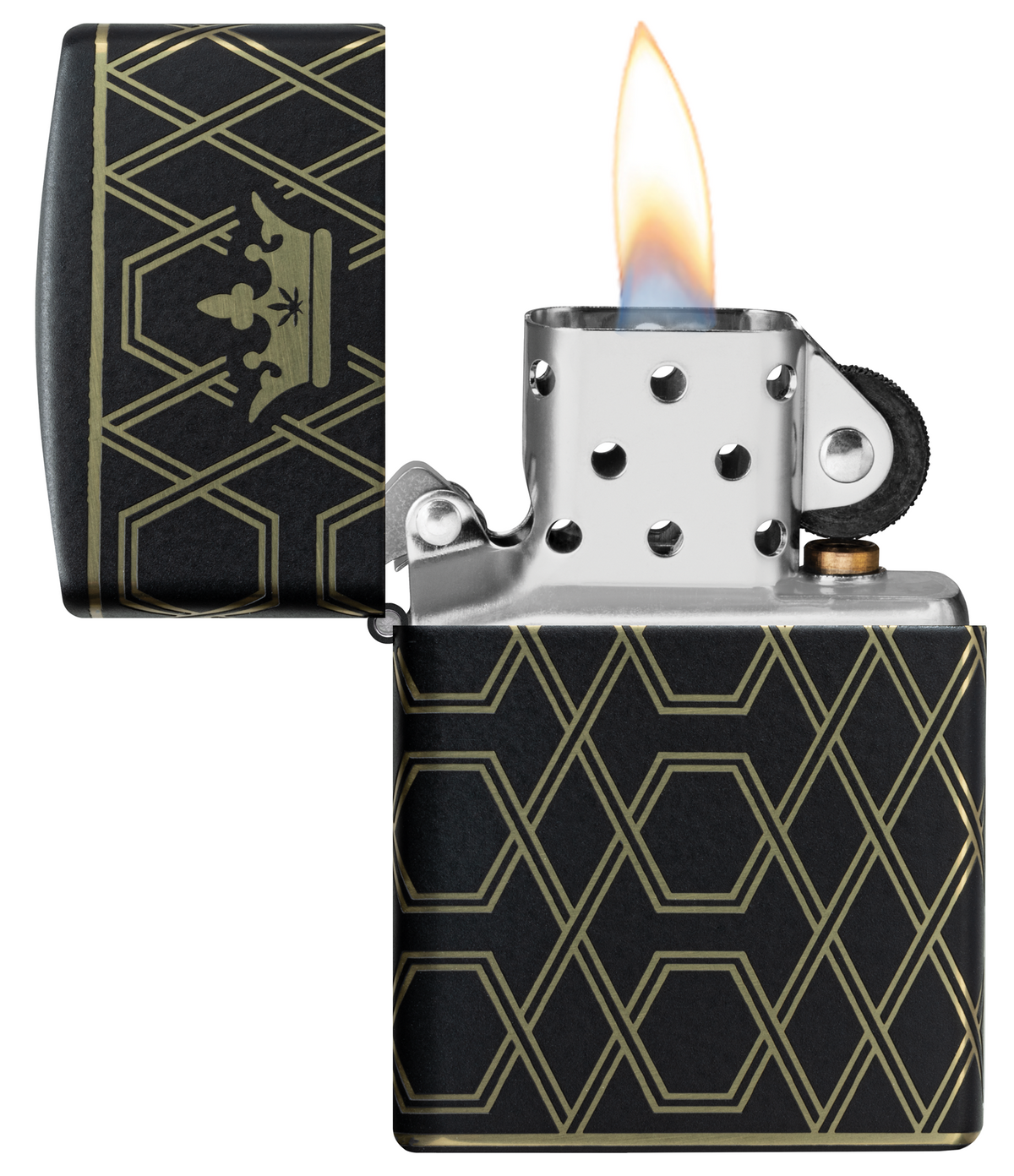 Zippo Black Obsidian Geometric