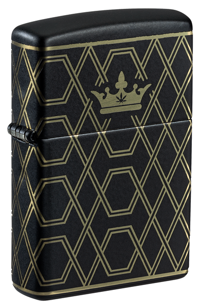 Zippo Black Obsidian Geometric