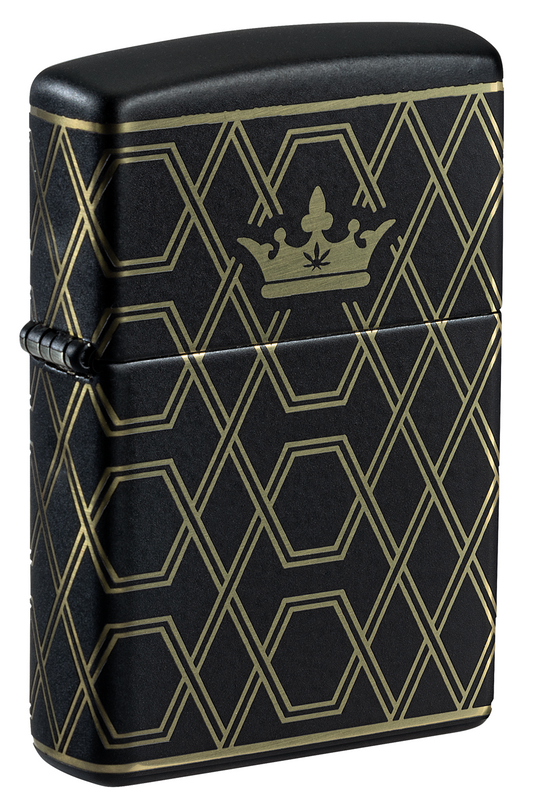 Zippo Black Obsidian Geometric