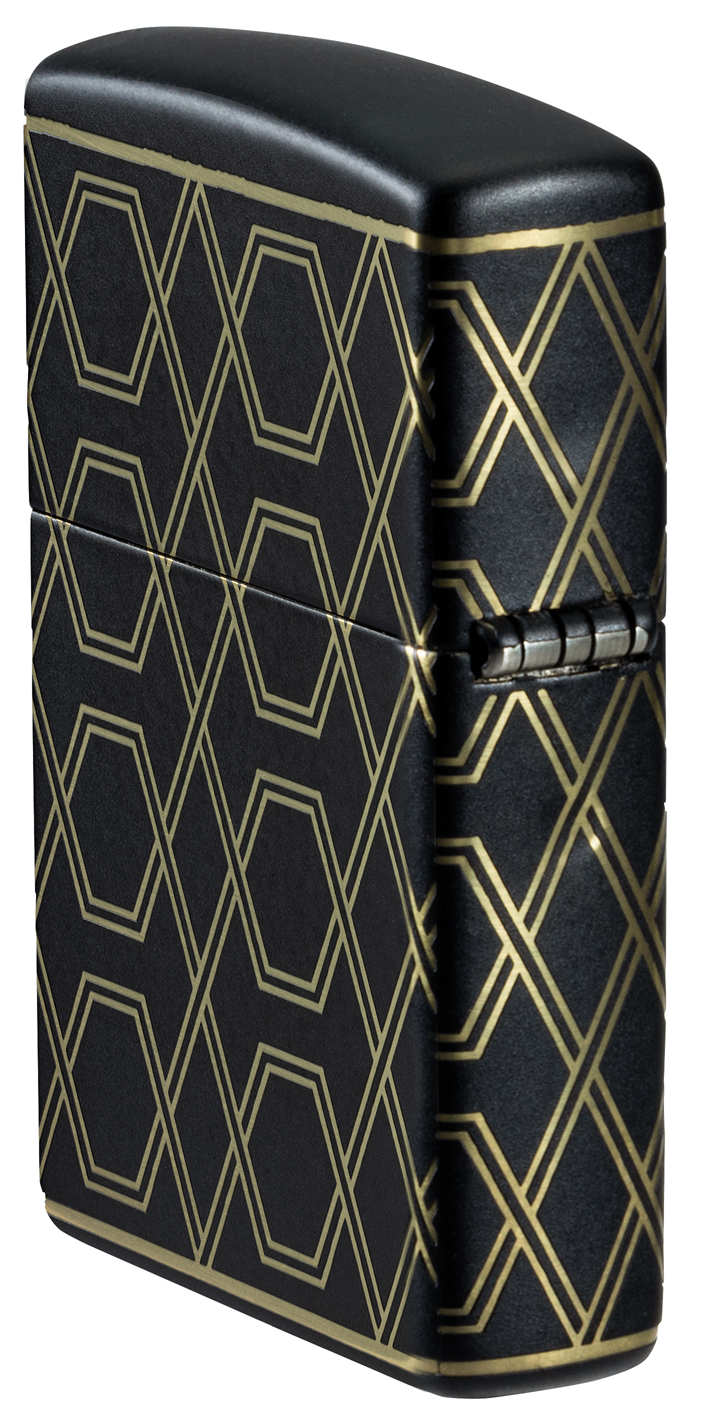 Zippo Black Obsidian Geometric