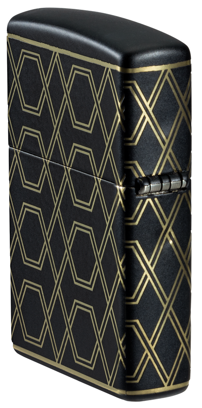 Zippo Black Obsidian Geometric