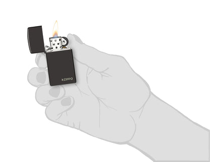 Zippo Slim Ebony/Zippo CLC15 (28123ZL)