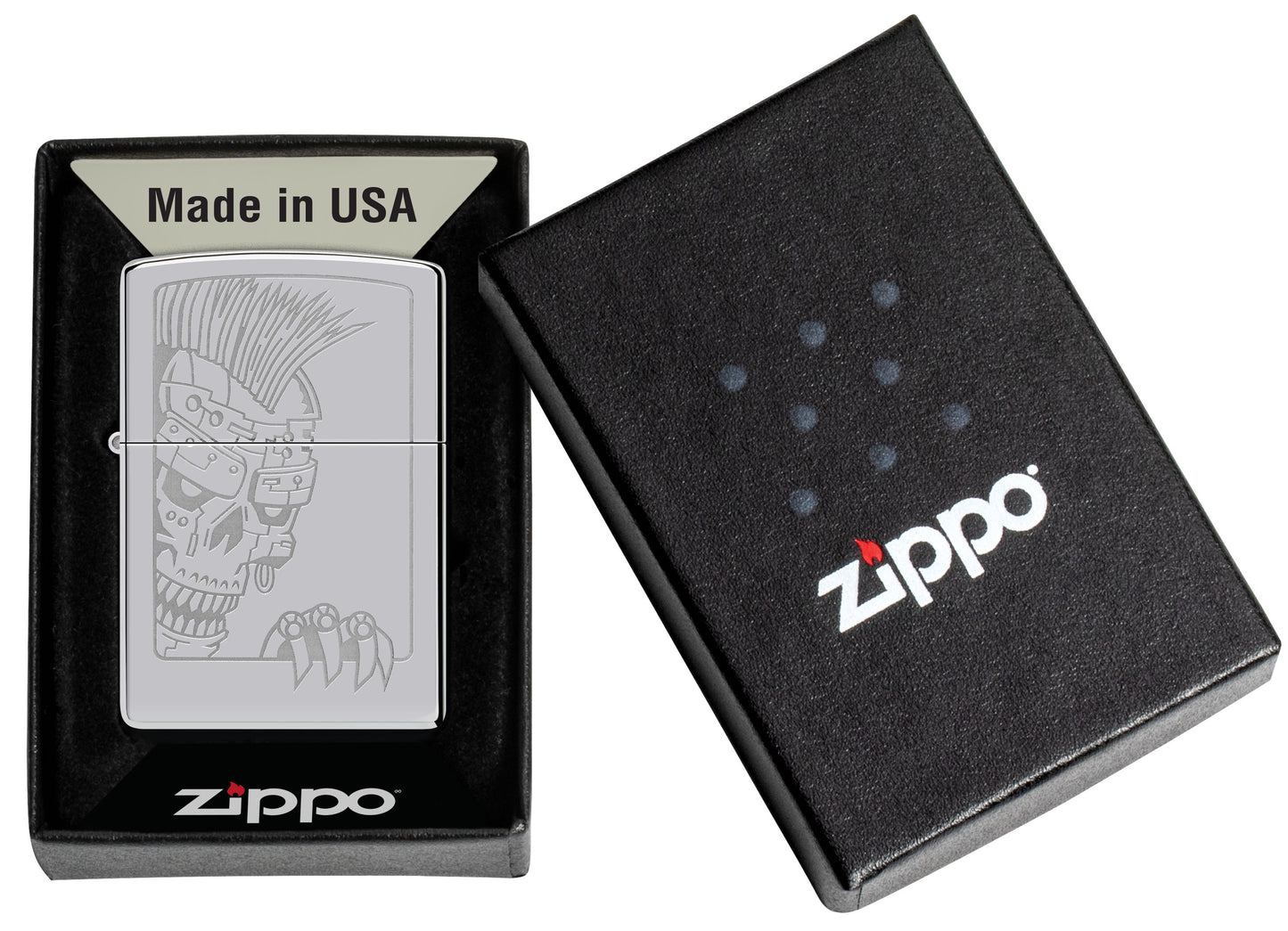 Zippo Mohawk Skull Design  (46426)