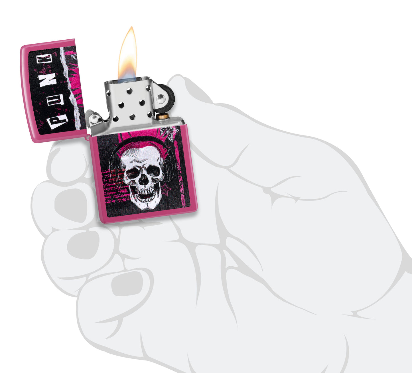 Zippo Punk Skull  Design  (46430)