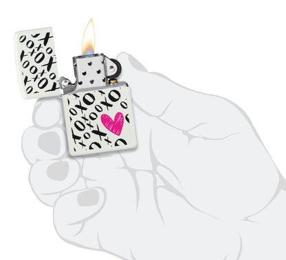 Zippo 214 XO Heart Design (46471)