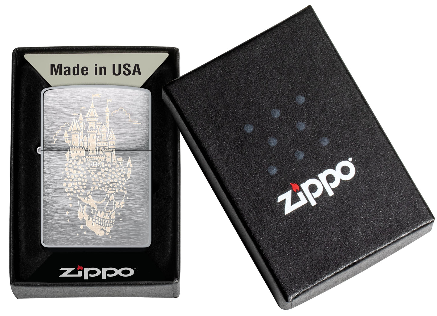 Zippo 200 Skull Castle Design (46477)