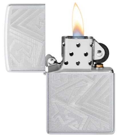 Zippo Lined Arrow Design (46481)