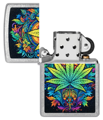 Zippo Psychedelic Cannabis Design (46575)