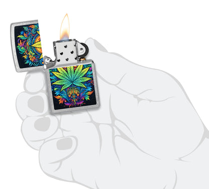 Zippo Psychedelic Cannabis Design (46575)