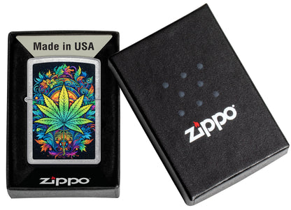 Zippo Psychedelic Cannabis Design (46575)