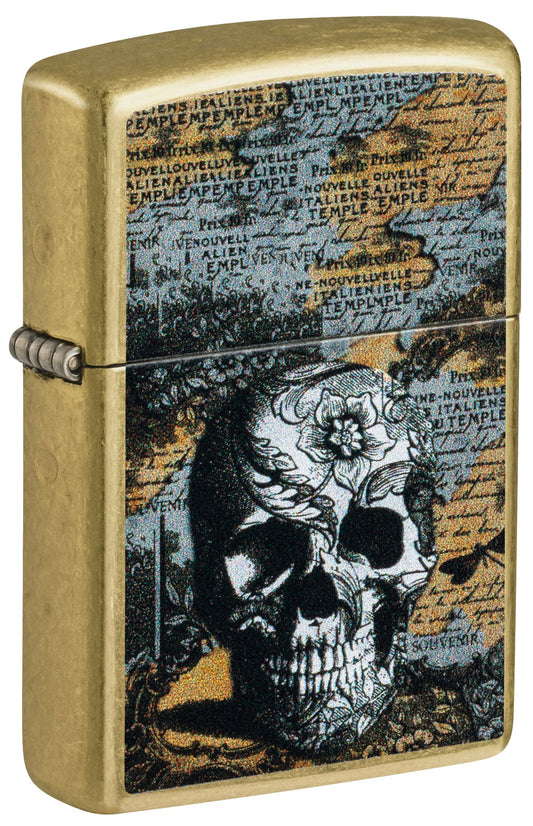 Zippo Floral Skull Design (46577)