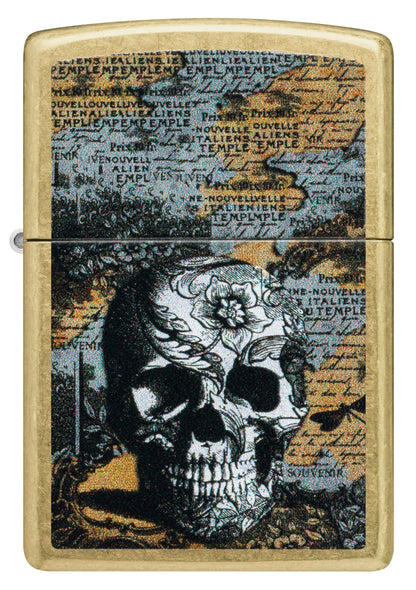 Zippo Floral Skull Design (46577)