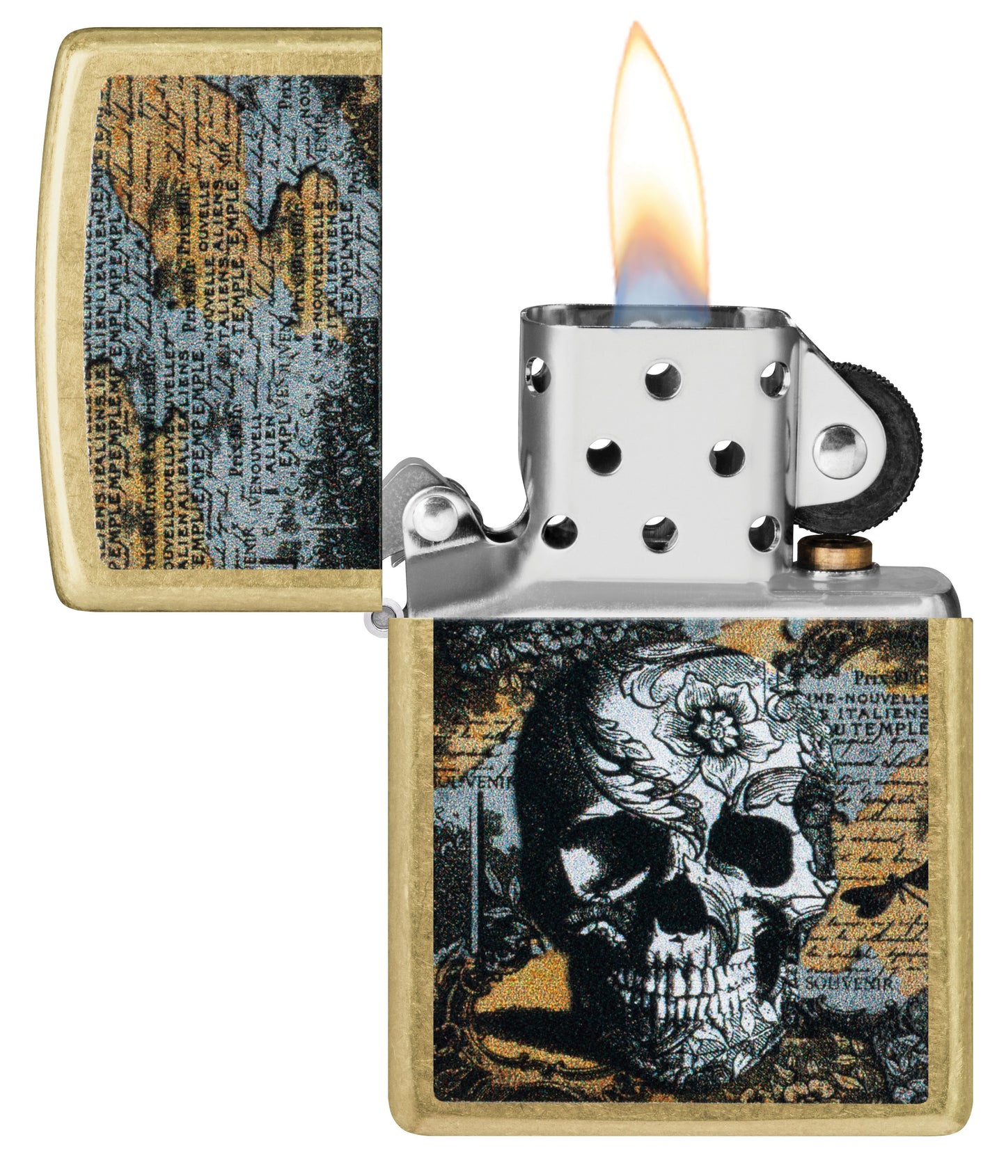 Zippo Floral Skull Design (46577)