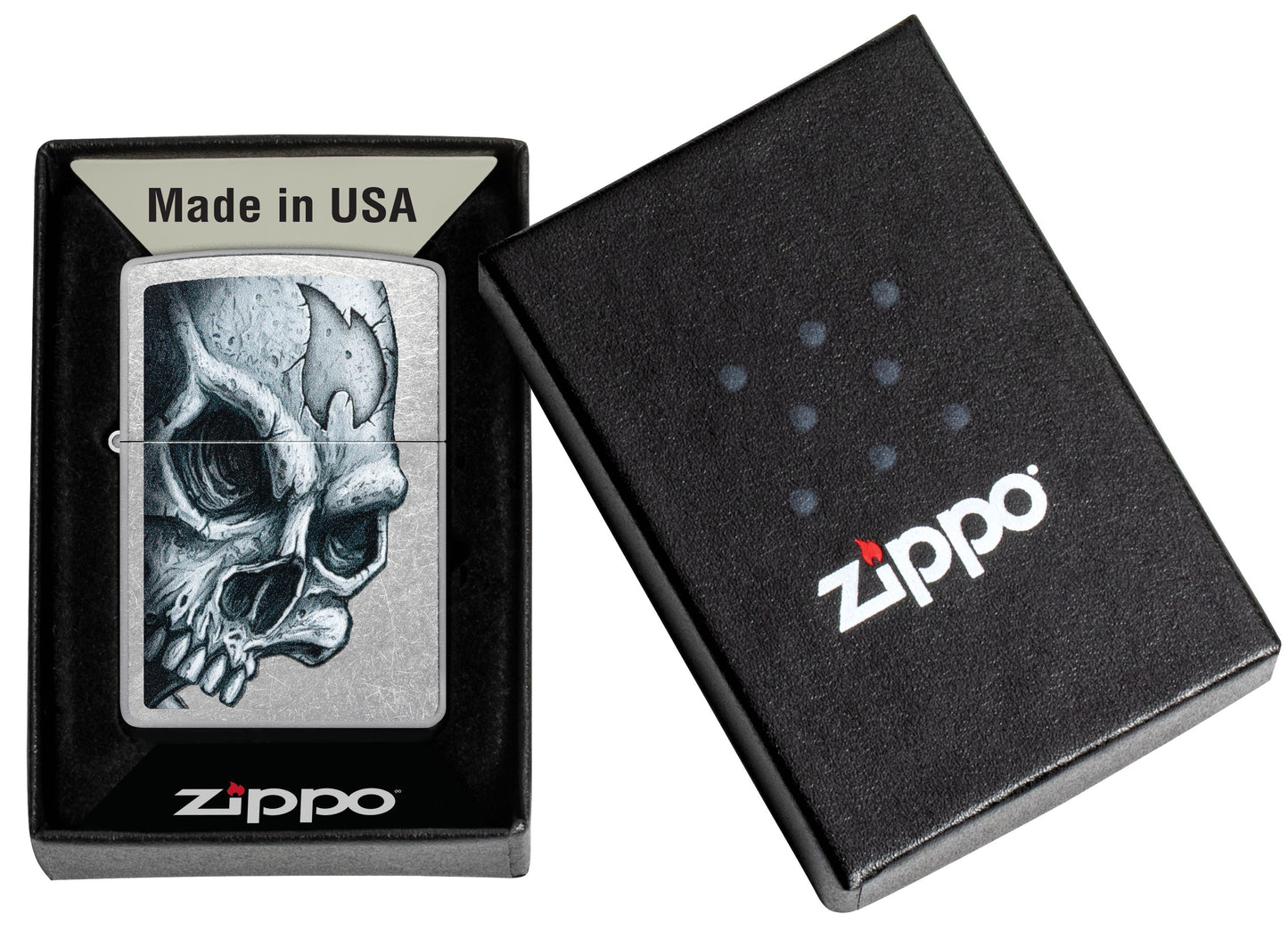 Zippo Skull & Flame (46587)