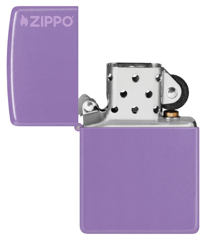 Zippo Smokey Lavender Matte w/ Zippo Logo (46681ZL)