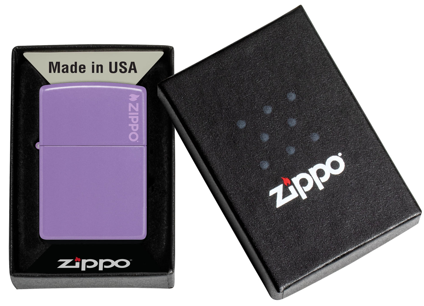 Zippo Smokey Lavender Matte w/ Zippo Logo (46681ZL)