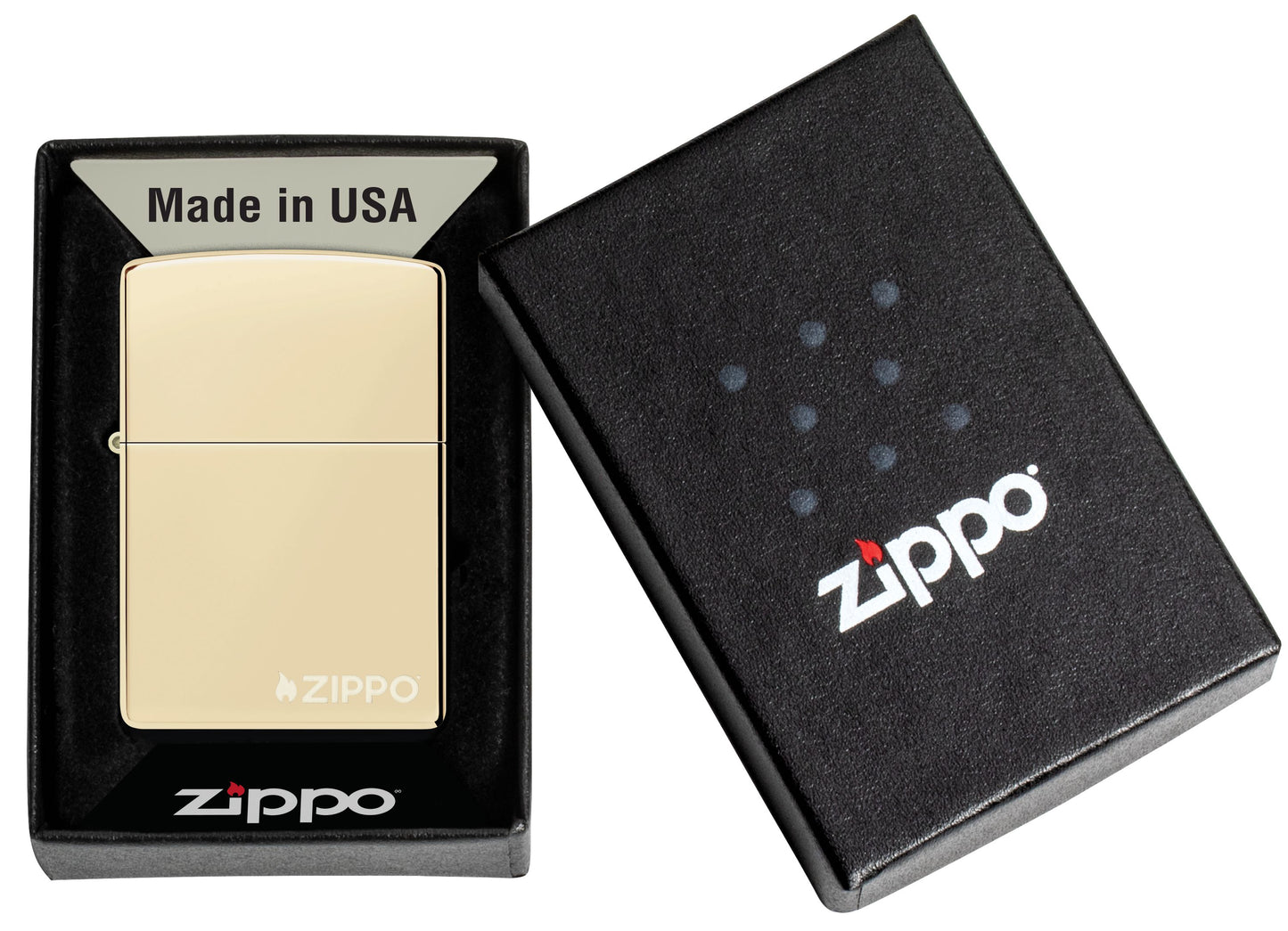 Zippo Reg Champagne PVD w/  Zippo Logo (46682ZL)