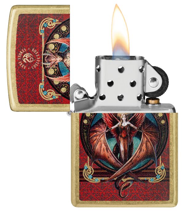 Zippo Red Anne Stokes