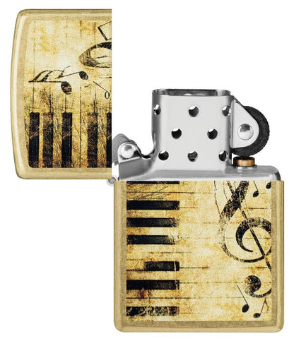 Zippo Piano and Notes Design