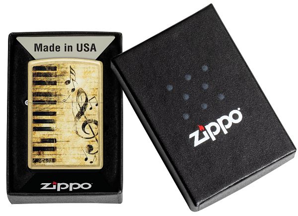 Zippo Piano and Notes Design