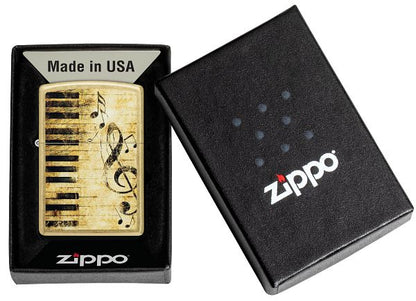 Zippo Piano and Notes Design