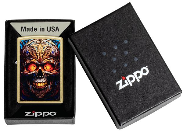 Zippo Skull Design