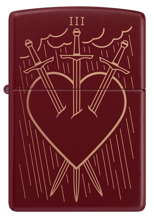 Zippo Heart and Daggers Design