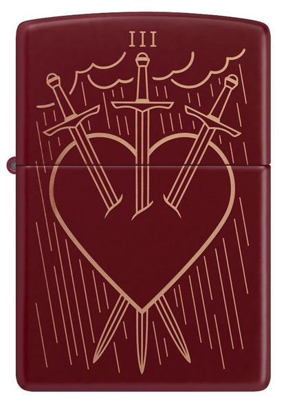 Zippo Heart and Daggers Design