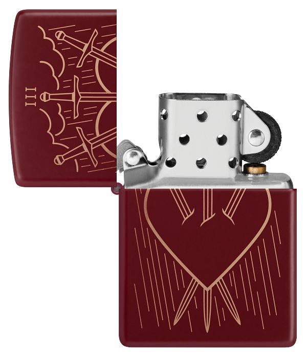 Zippo Heart and Daggers Design