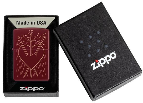 Zippo Heart and Daggers Design