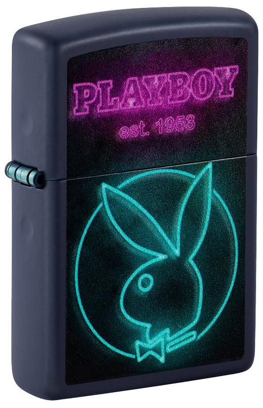 Zippo Teal Playboy Logo