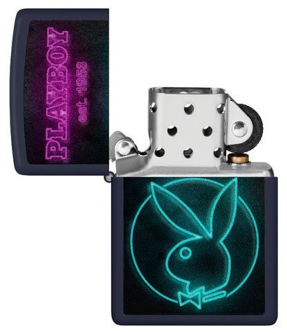 Zippo Teal Playboy Logo
