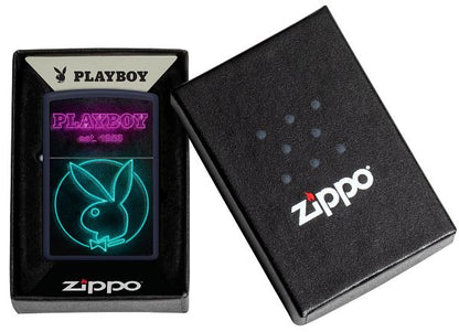 Zippo Teal Playboy Logo