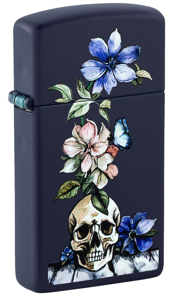 Zippo Horror and Goth Navy Skull