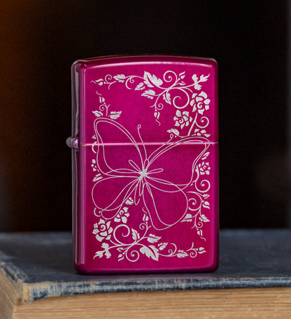 Zippo Butterfly Design